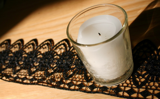 Black Lace Candles